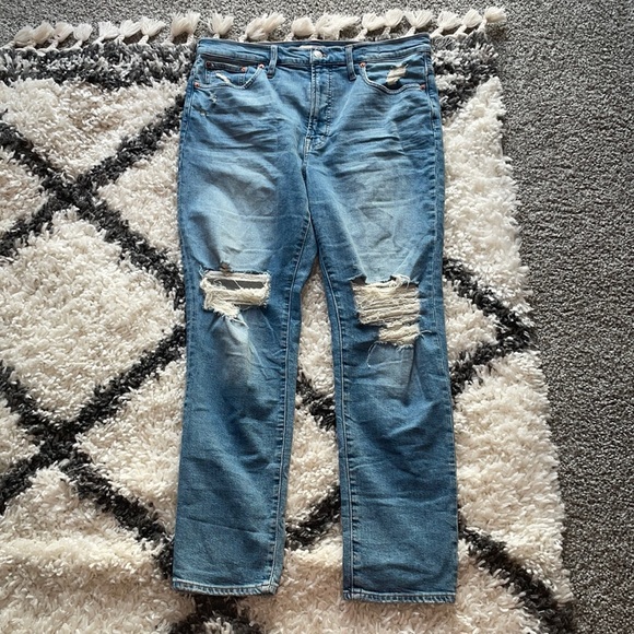 Madewell Distressed Denim Jeans - Picture 1 of 5